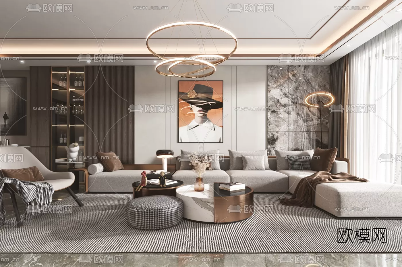 Living Room 3D Scenes – 0888 Living Room 3D Scenes – 0888