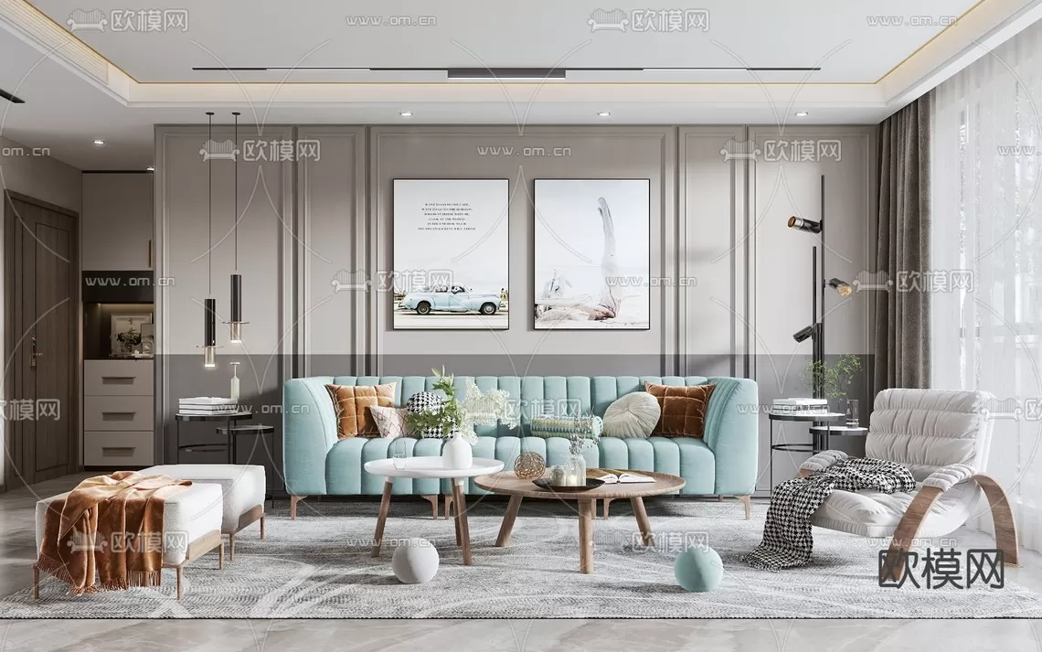 Living Room 3D Scenes – 0904 Living Room 3D Scenes – 0904