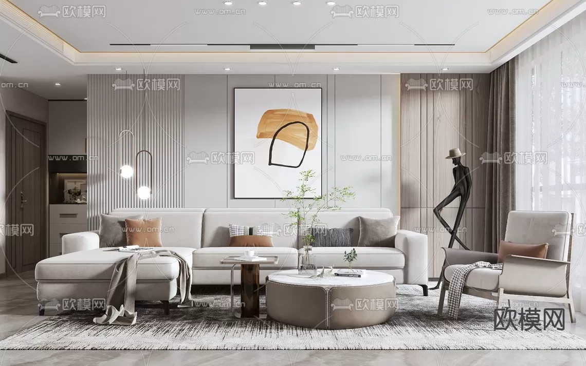 Living Room 3D Scenes – 0907 Living Room 3D Scenes – 0907