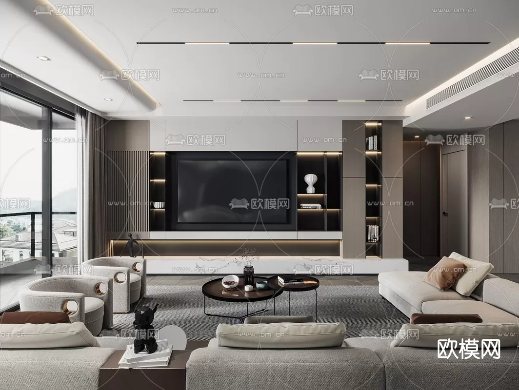 Living Room 3D Scenes – 0910 Living Room 3D Scenes – 0910