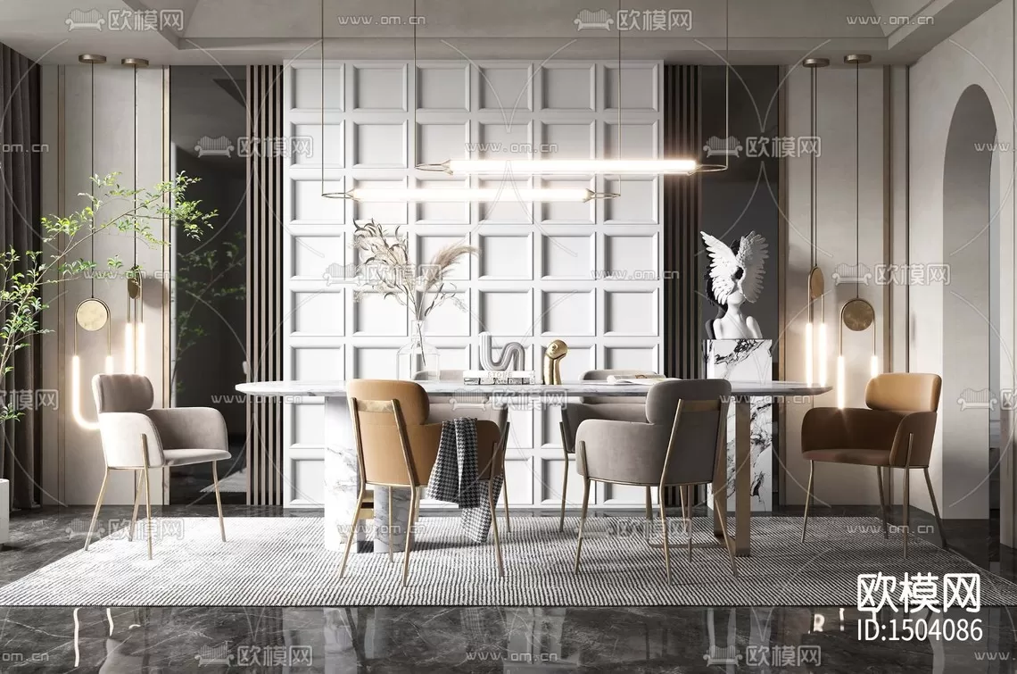 Dining Room 3D Scenes – 0933 Dining Room 3D Scenes – 0933