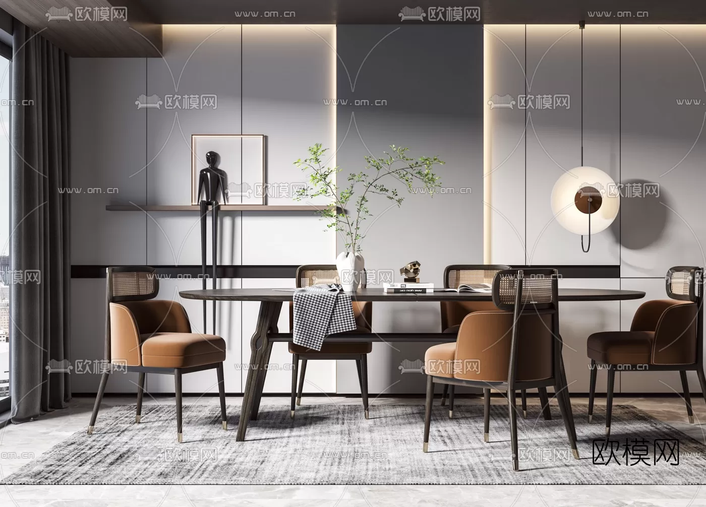 Dining Room 3D Scenes – 0934 Dining Room 3D Scenes – 0934
