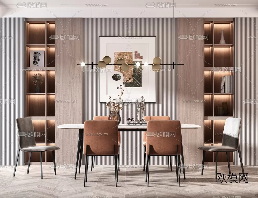 Dining Room 3D Scenes – 0937 Dining Room 3D Scenes – 0937