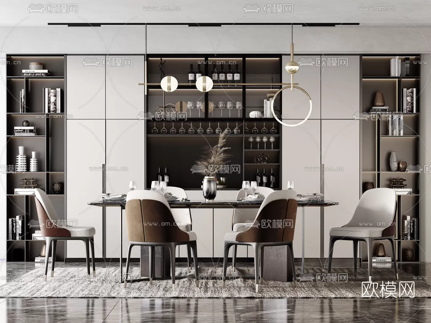 Dining Room 3D Scenes – 0942 Dining Room 3D Scenes – 0942