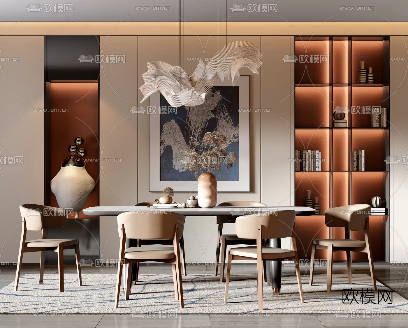 Dining Room 3D Scenes – 0945 Dining Room 3D Scenes – 0945