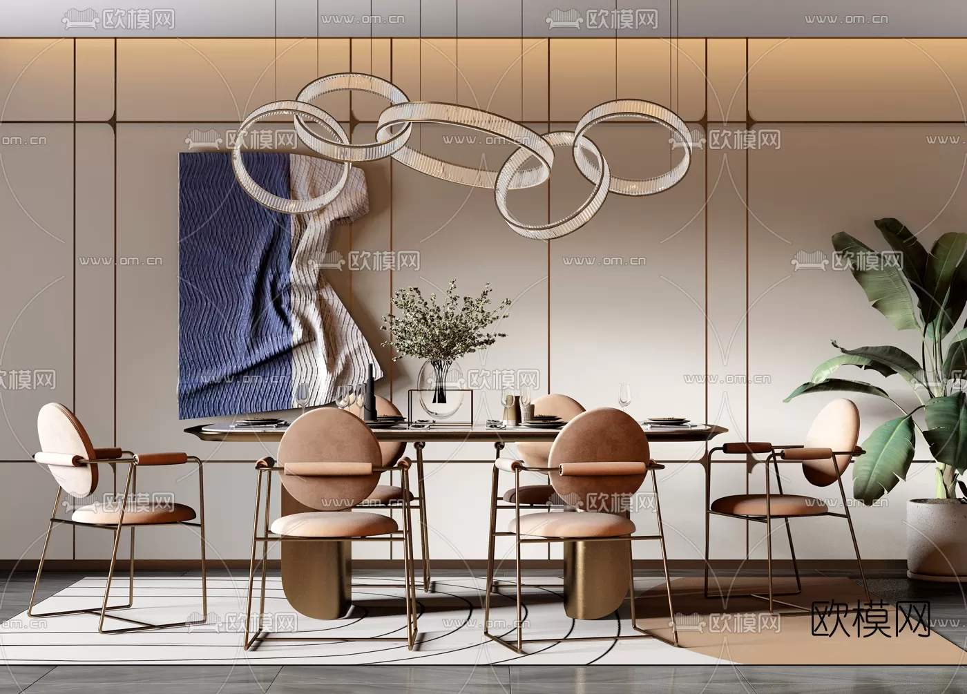 Dining Room 3D Scenes – 0946 Dining Room 3D Scenes – 0946