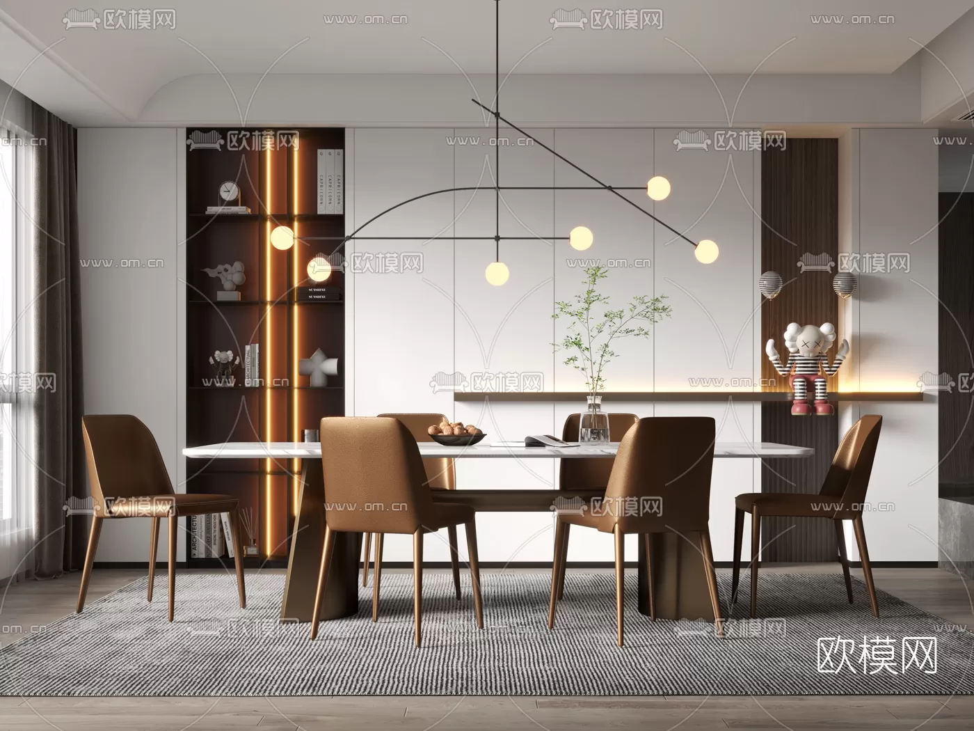 Dining Room 3D Scenes – 0947 Dining Room 3D Scenes – 0947