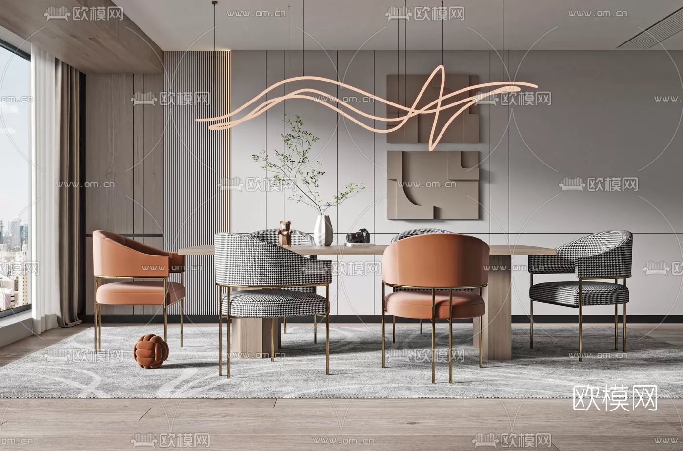 Dining Room 3D Scenes – 0948 Dining Room 3D Scenes – 0948