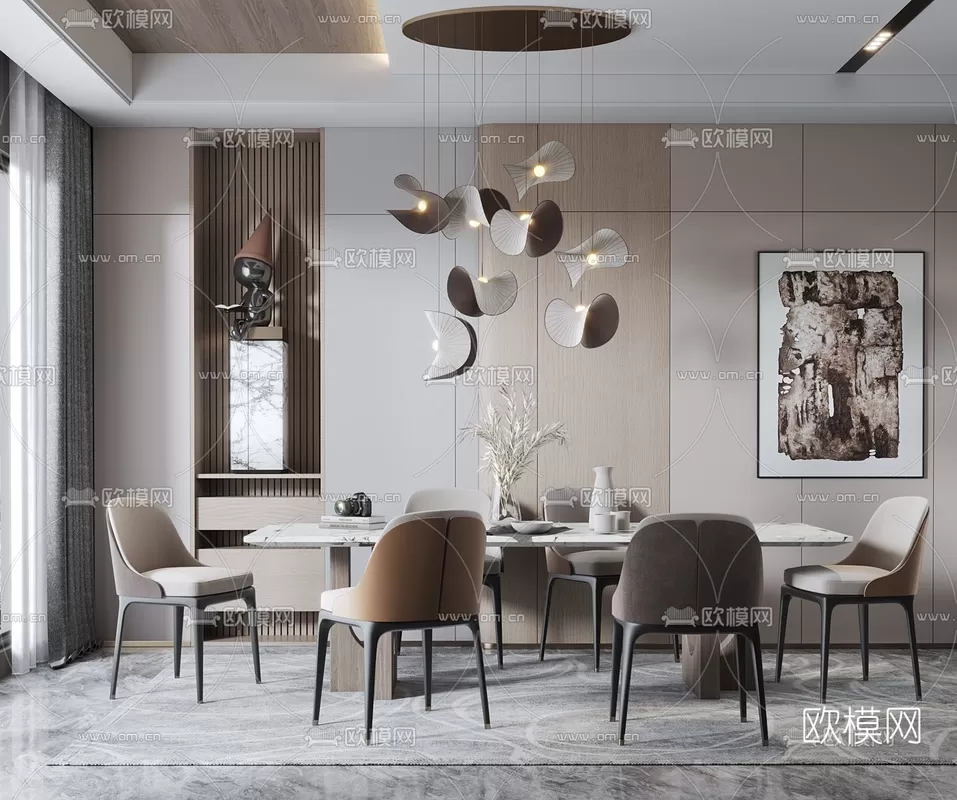 Dining Room 3D Scenes – 0953 Dining Room 3D Scenes – 0953