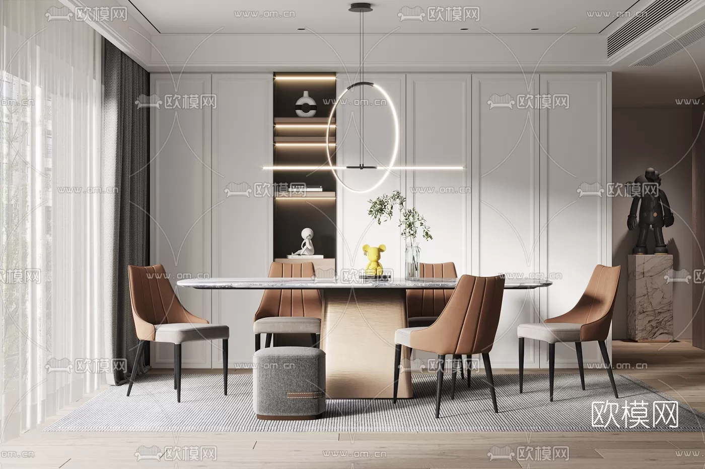 Dining Room 3D Scenes – 0970 Dining Room 3D Scenes – 0970