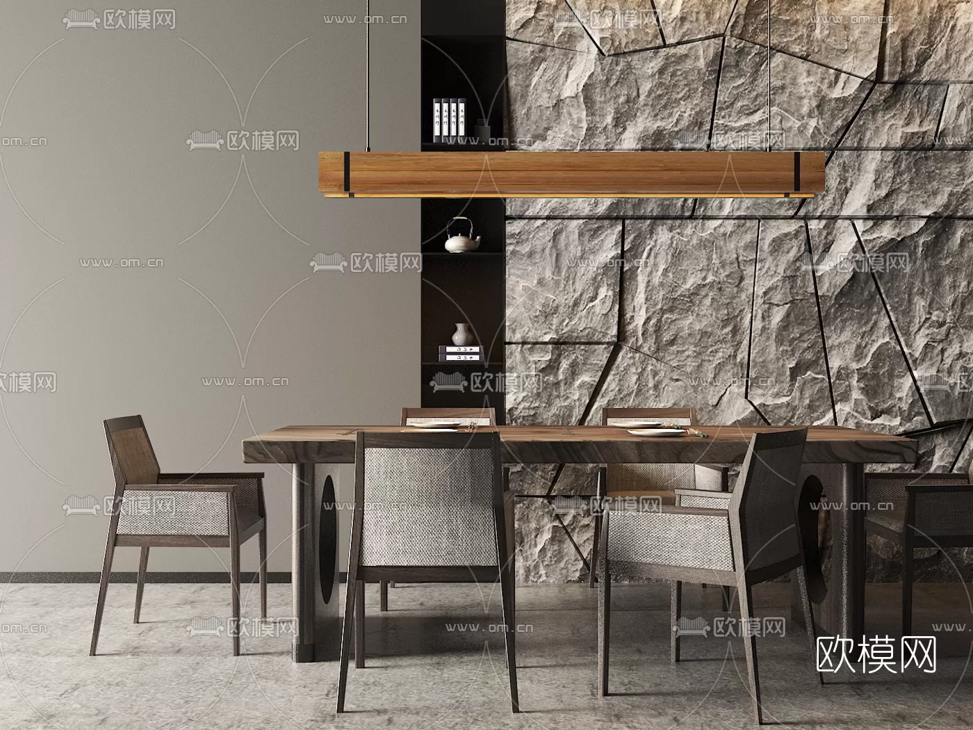 Dining Room 3D Scenes – 0975 Dining Room 3D Scenes – 0975