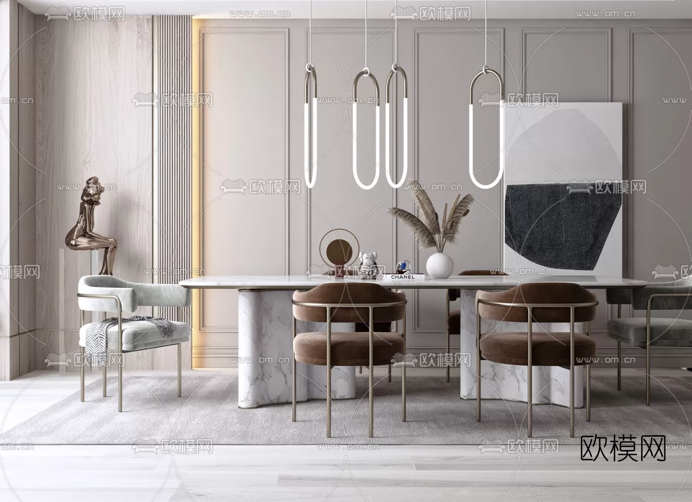 Dining Room 3D Scenes – 0976 Dining Room 3D Scenes – 0976