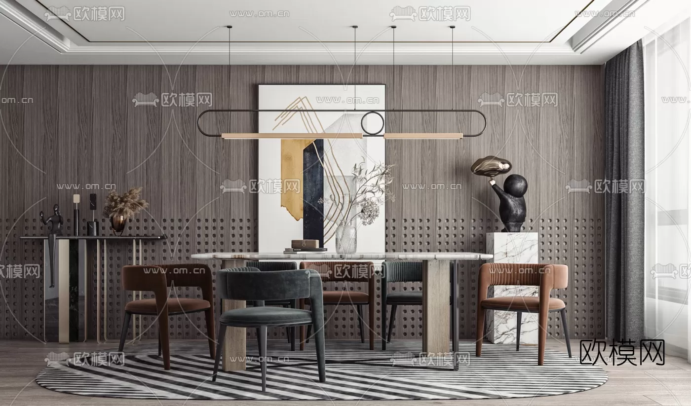 Dining Room 3D Scenes – 0988 Dining Room 3D Scenes – 0988