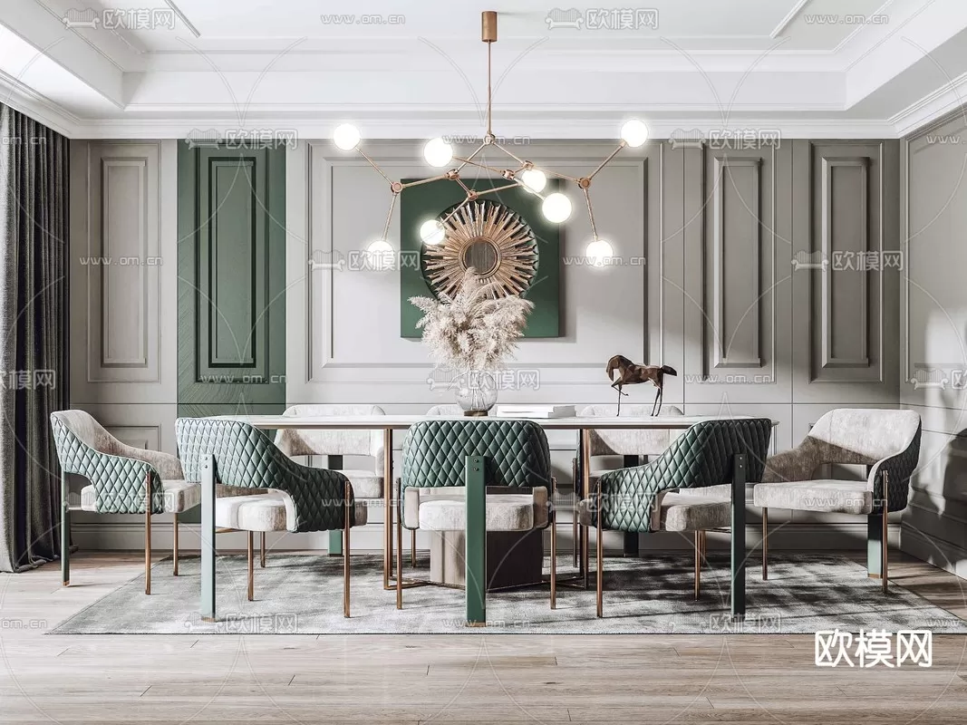 Dining Room 3D Scenes – 0995 Dining Room 3D Scenes – 0995