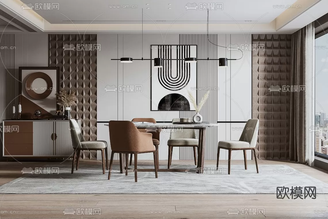 Dining Room 3D Scenes – 0997 Dining Room 3D Scenes – 0997