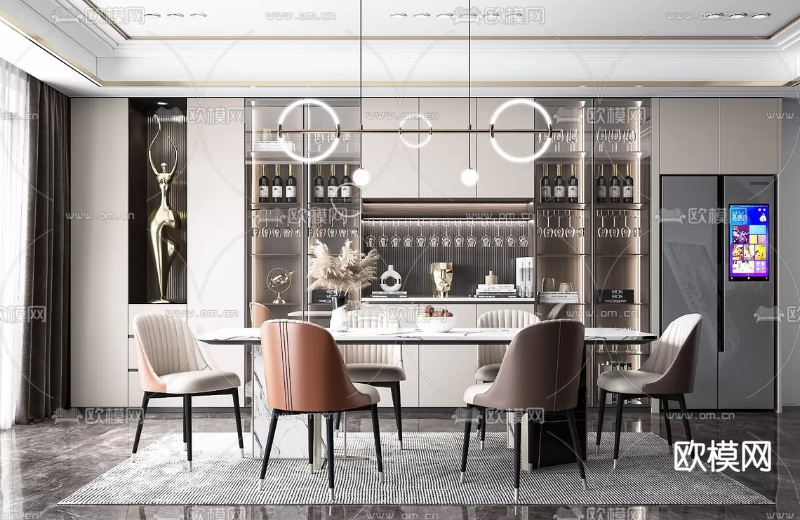 Dining Room 3D Scenes – 0999 Dining Room 3D Scenes – 0999