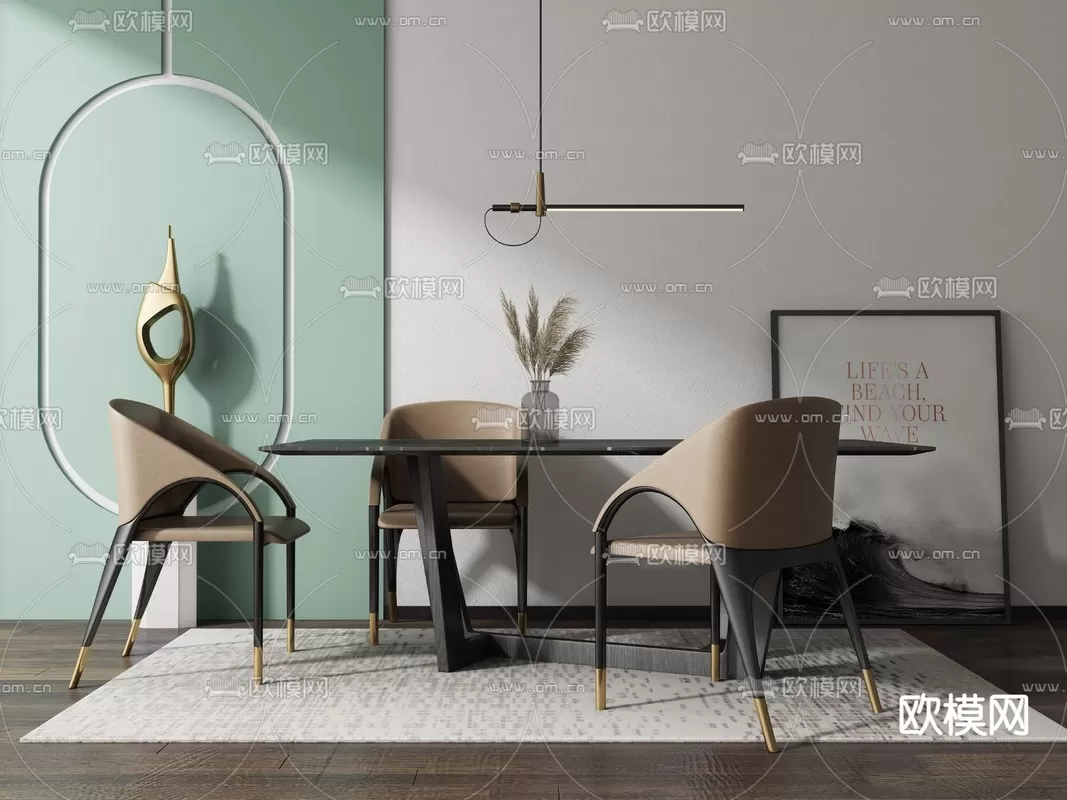 Dining Room 3D Scenes – 1002 Dining Room 3D Scenes – 1002