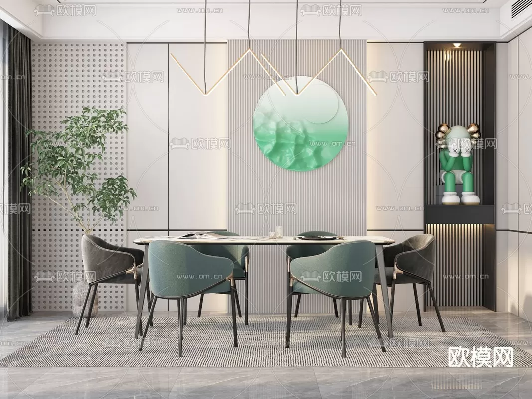 Dining Room 3D Scenes – 1004 Dining Room 3D Scenes – 1004