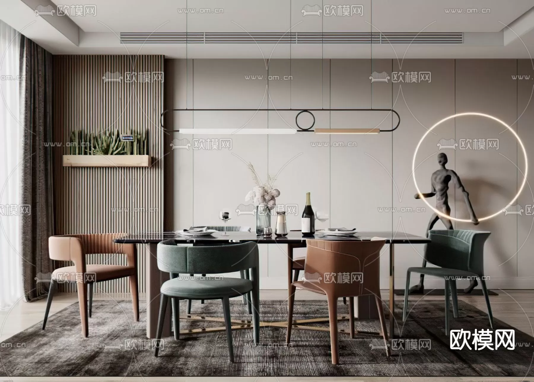 Dining Room 3D Scenes – 1008 Dining Room 3D Scenes – 1008