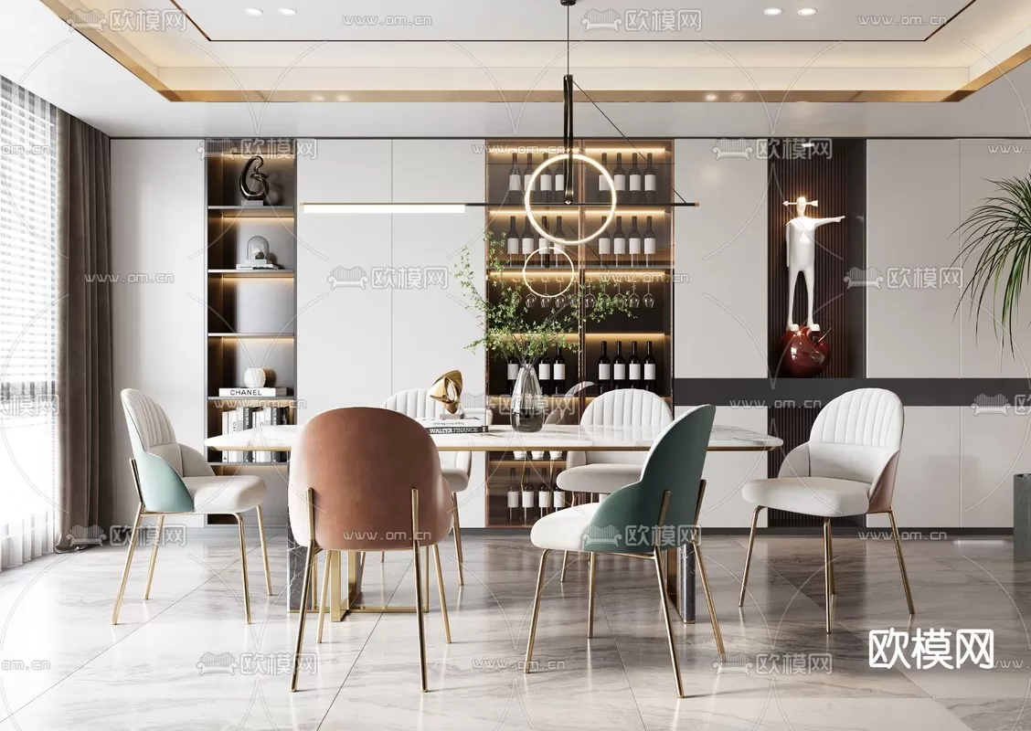 Dining Room 3D Scenes – 1010 Dining Room 3D Scenes – 1010