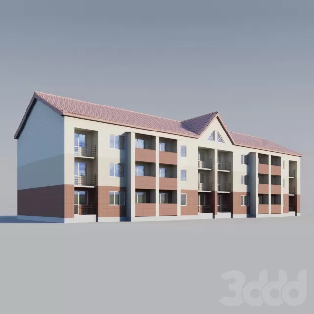 3-этажный 2-секционный жилой дом – 204843