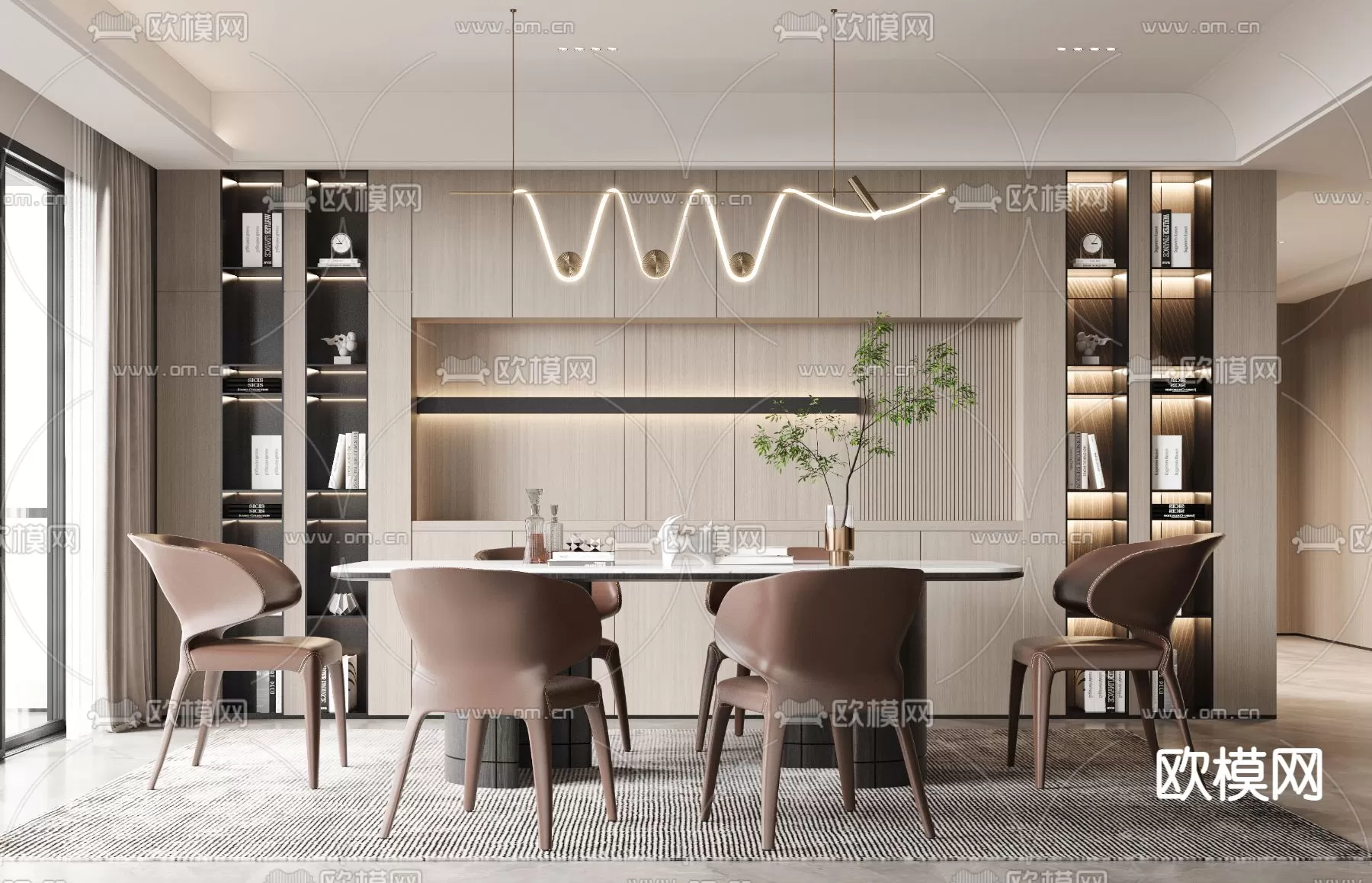 Dining Room 3D Scenes – 1014 Dining Room 3D Scenes – 1014