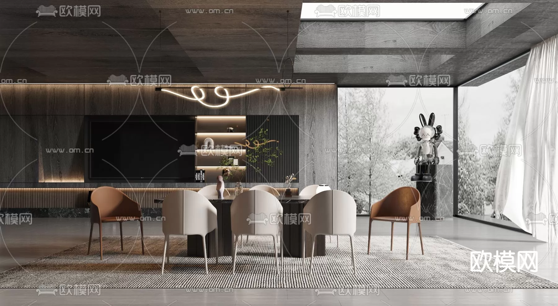 Dining Room 3D Scenes – 1015 Dining Room 3D Scenes – 1015