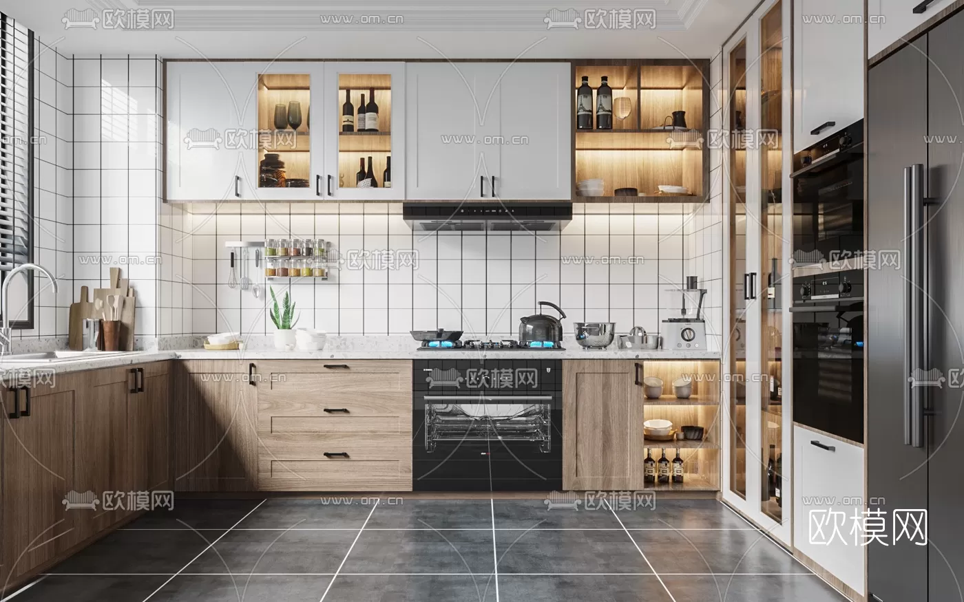 Kitchen 3D Scenes – 1021