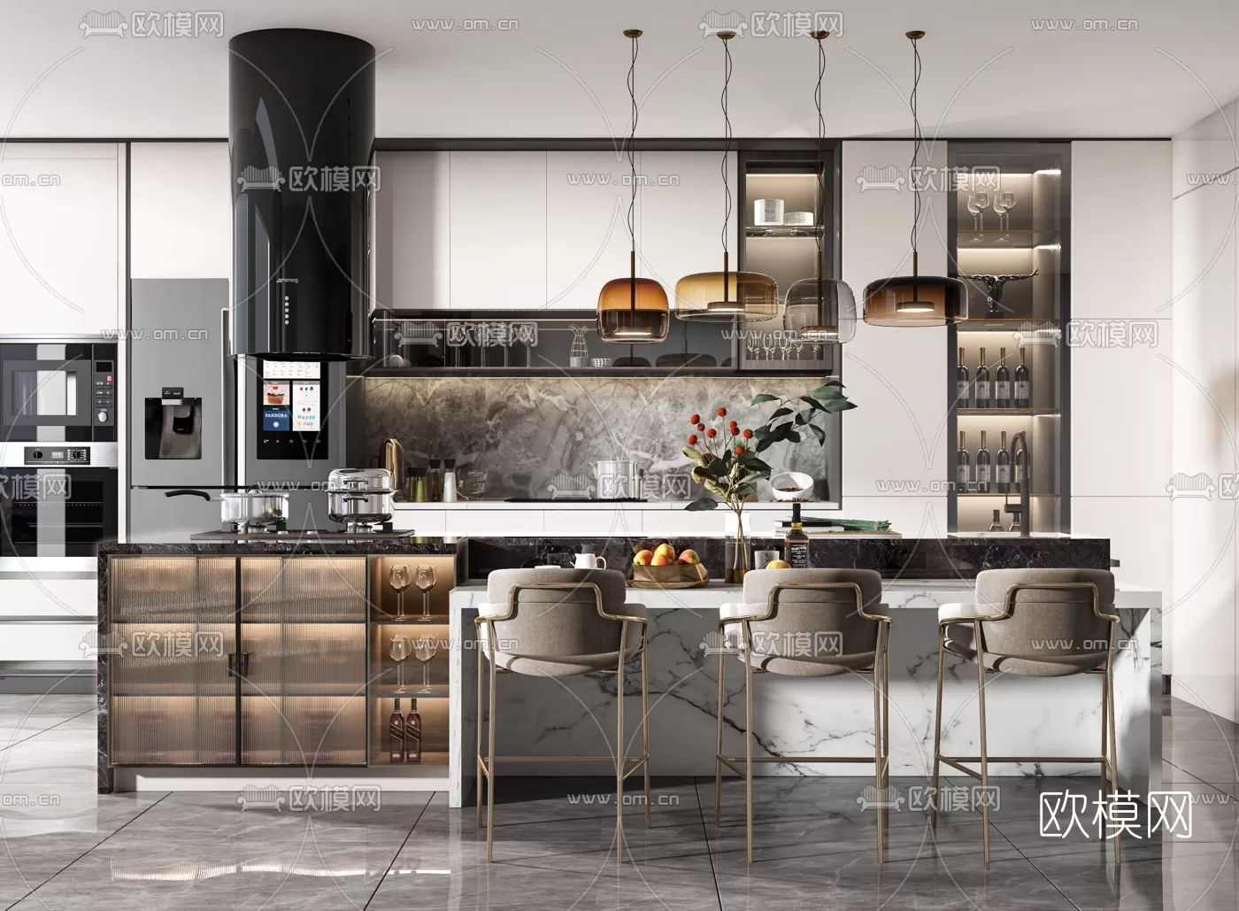 Kitchen 3D Scenes – 1024