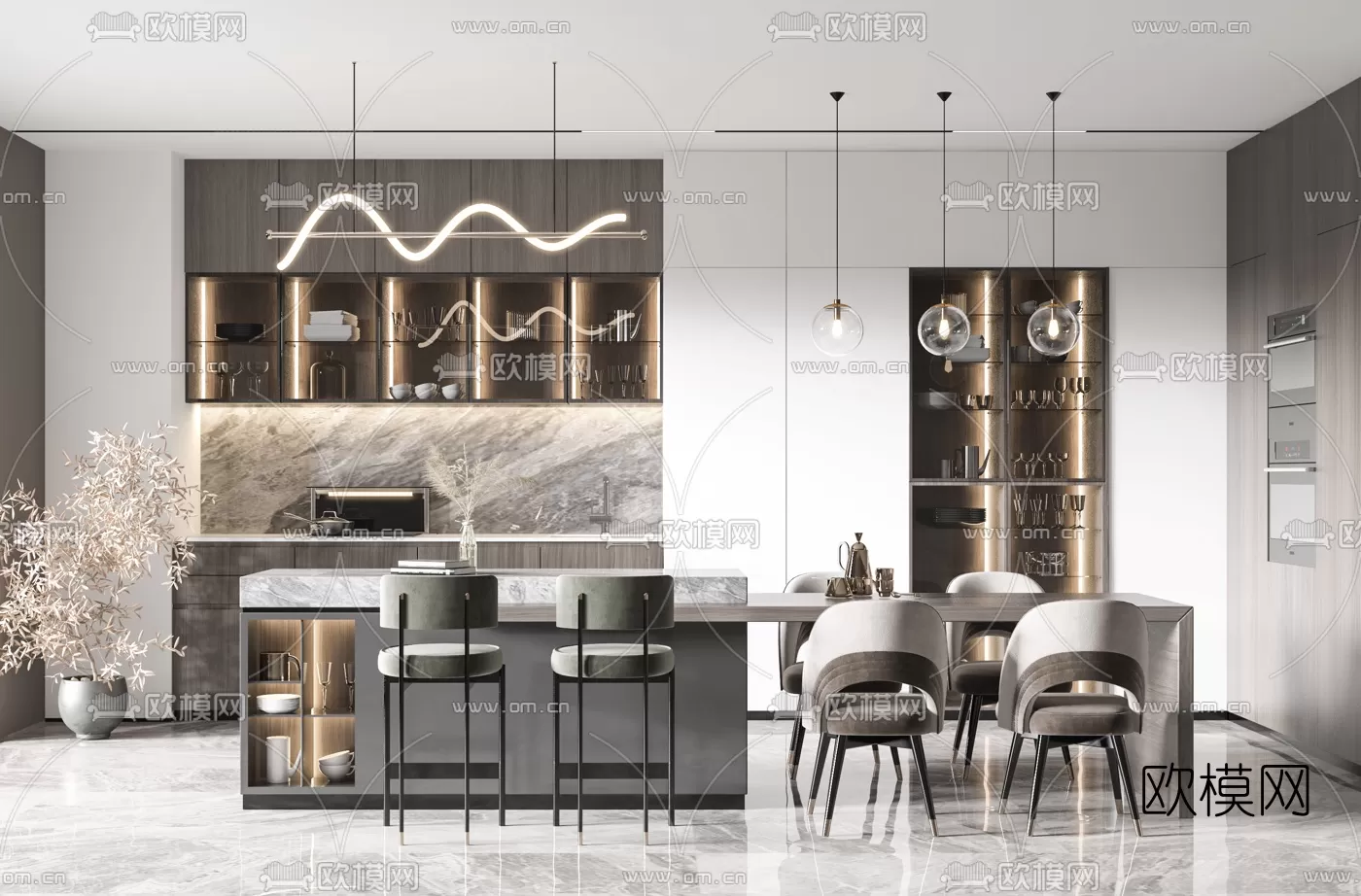 Kitchen 3D Scenes – 1027