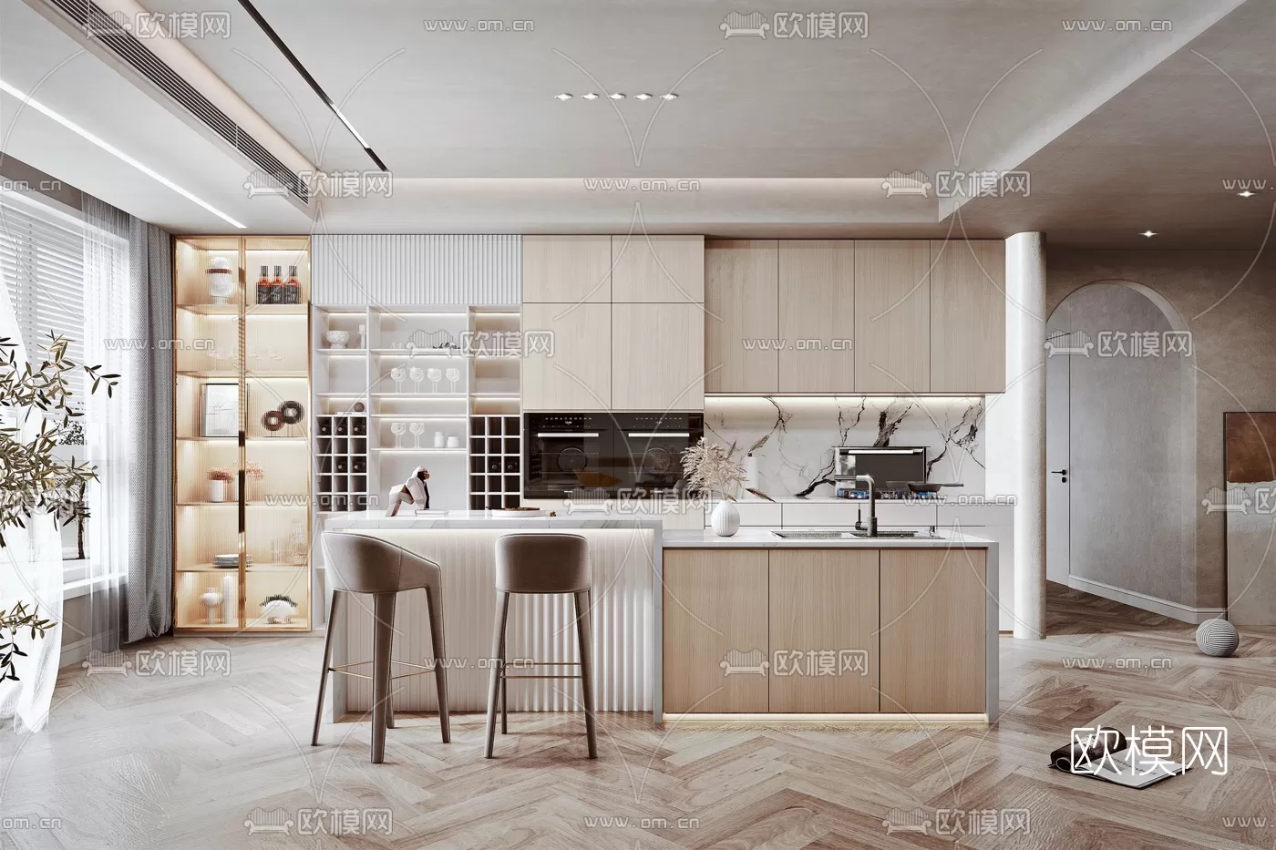 Kitchen 3D Scenes – 1028