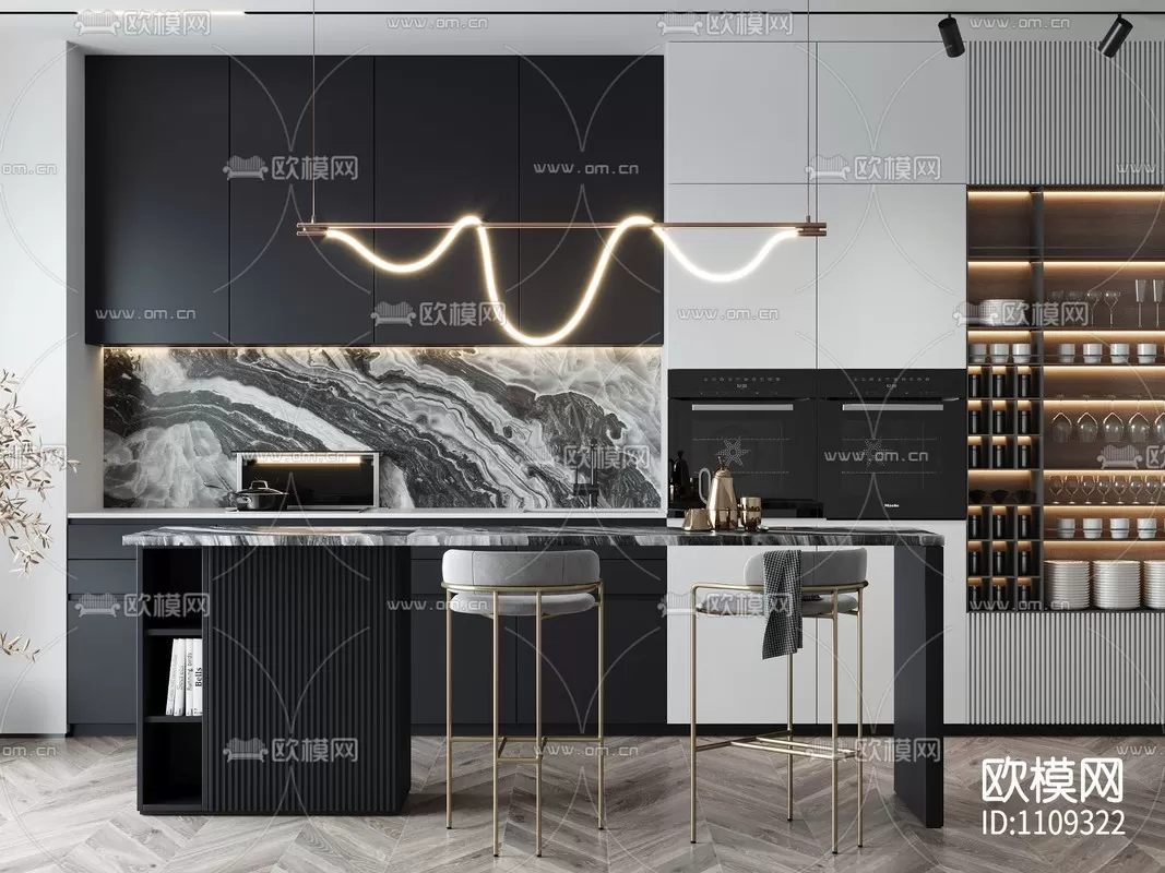 Kitchen 3D Scenes – 1038