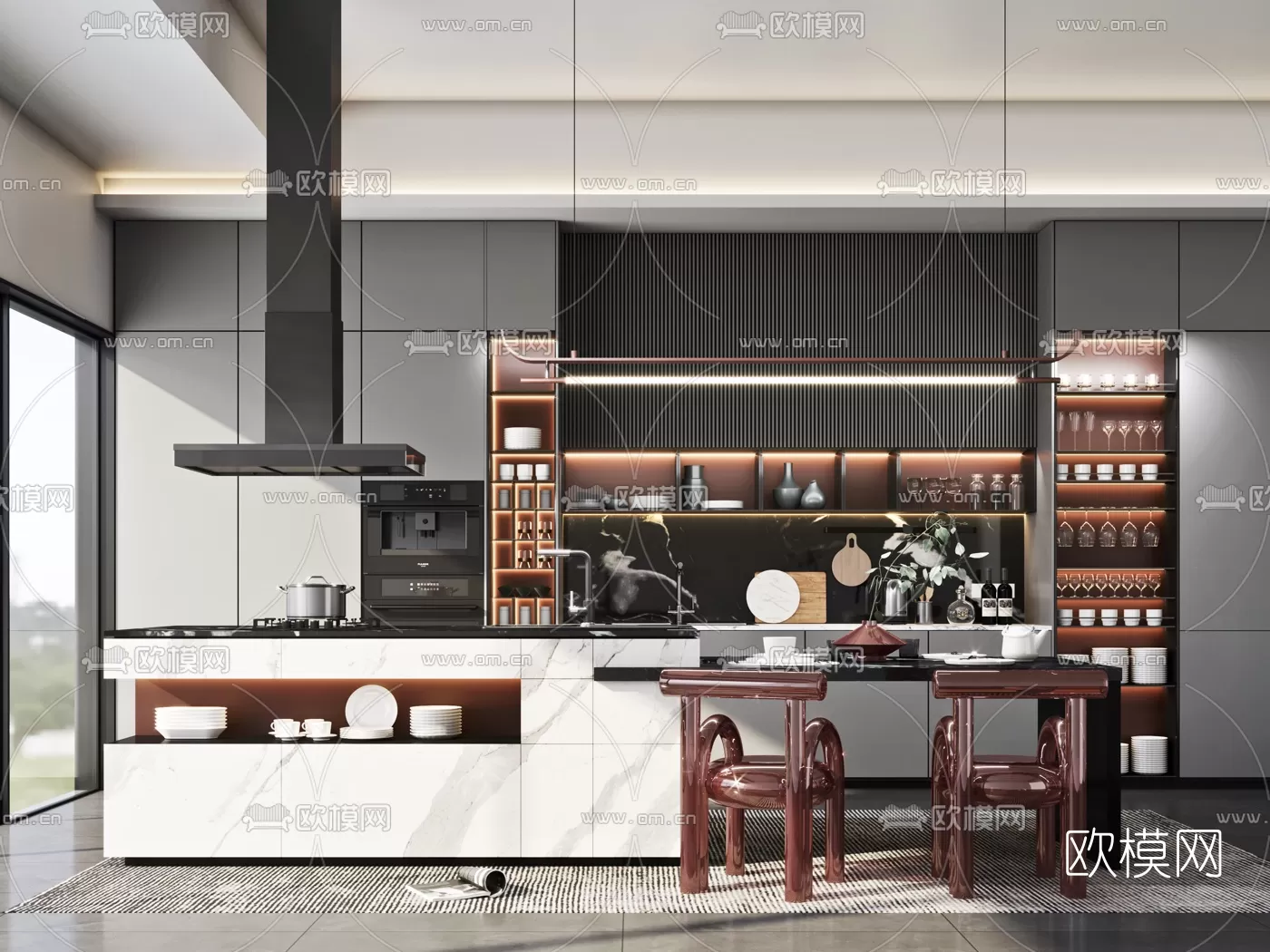 Kitchen 3D Scenes – 1041