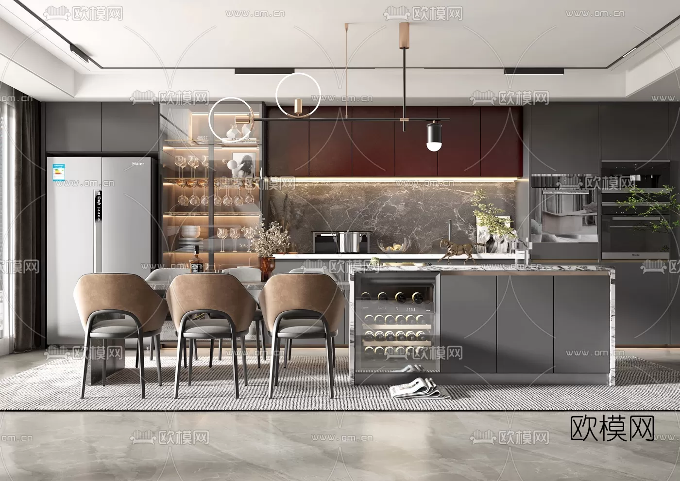 Kitchen 3D Scenes – 1047