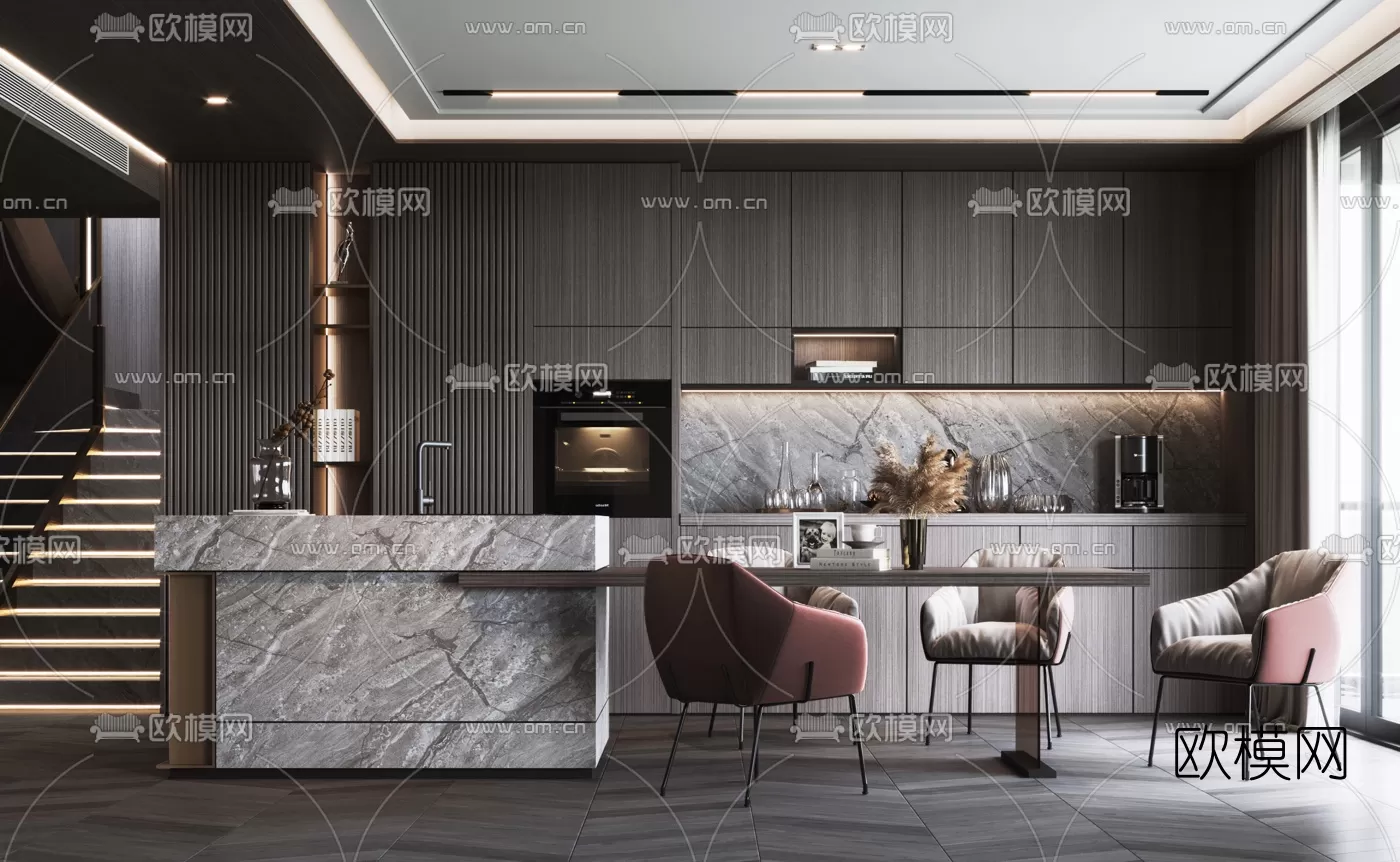 Kitchen 3D Scenes – 1048