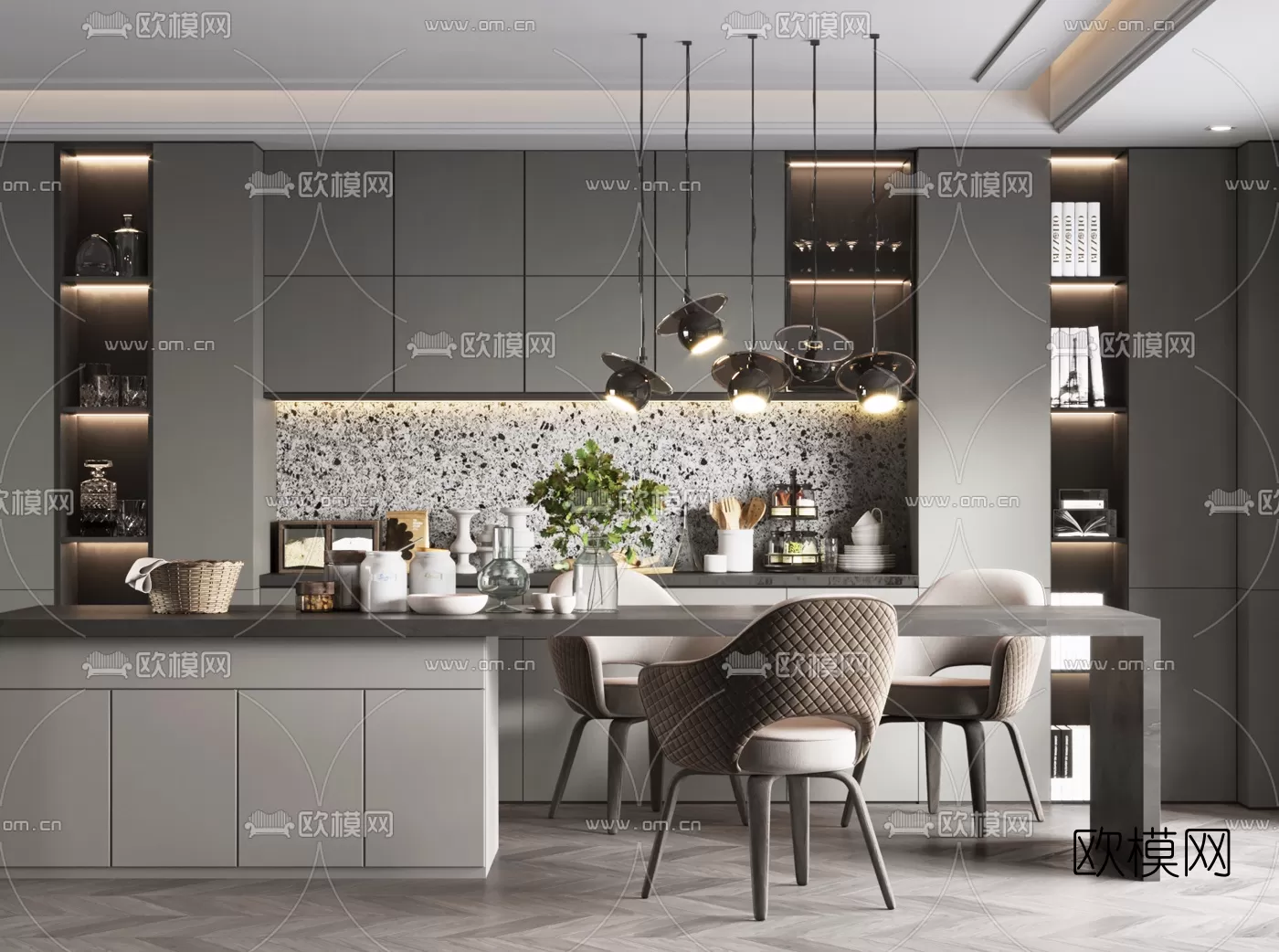 Kitchen 3D Scenes – 1050