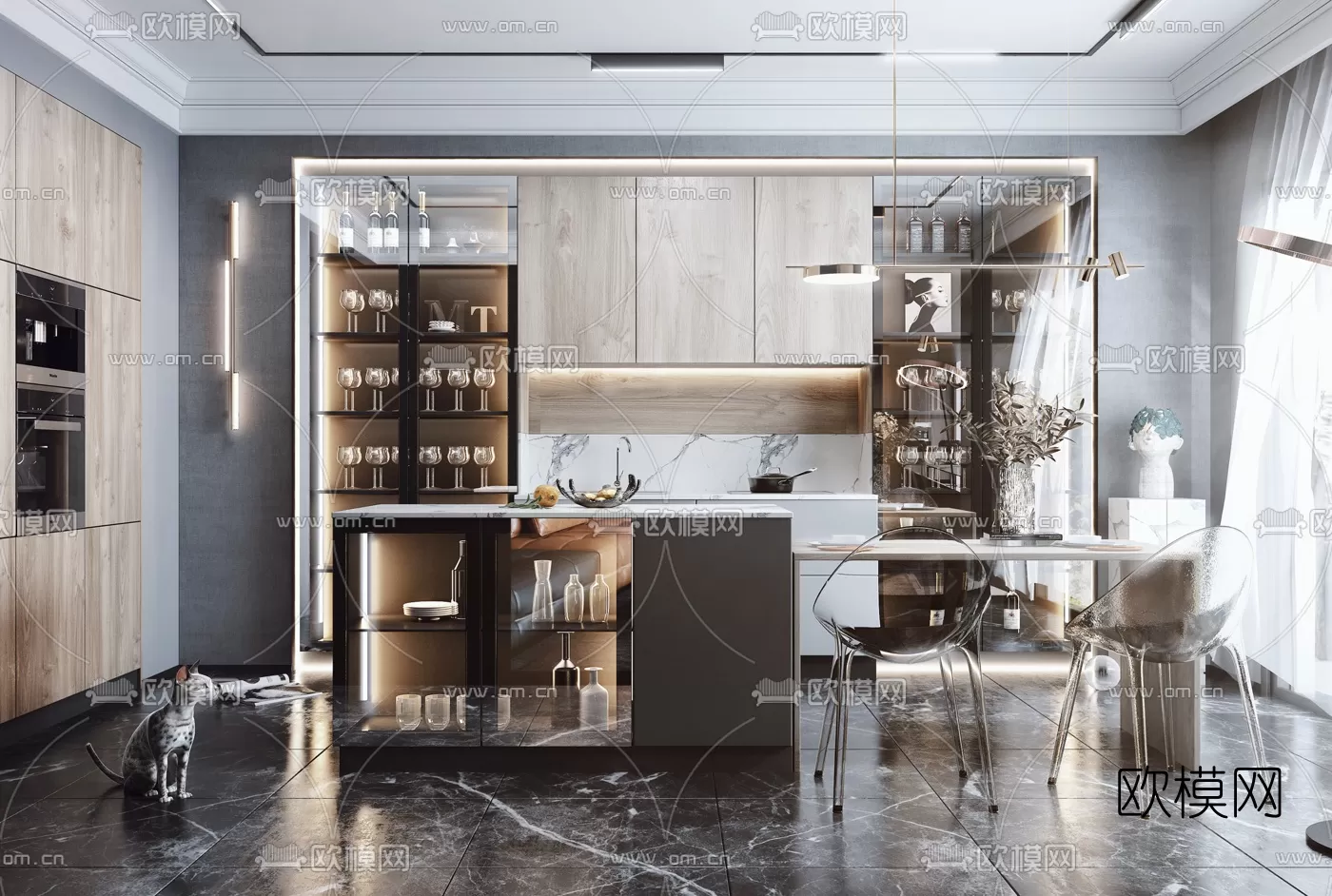 Kitchen 3D Scenes – 1064