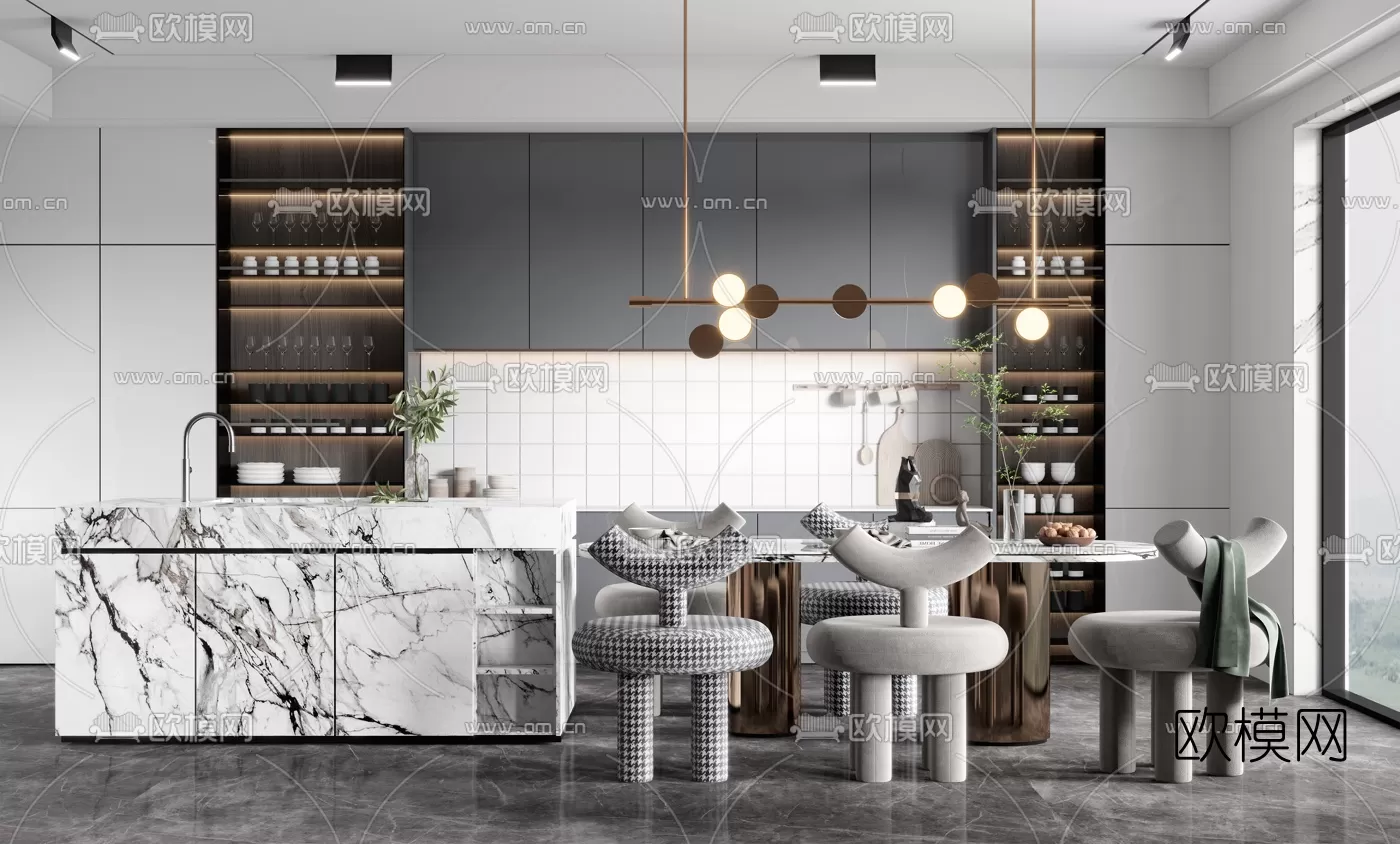 Kitchen 3D Scenes – 1066