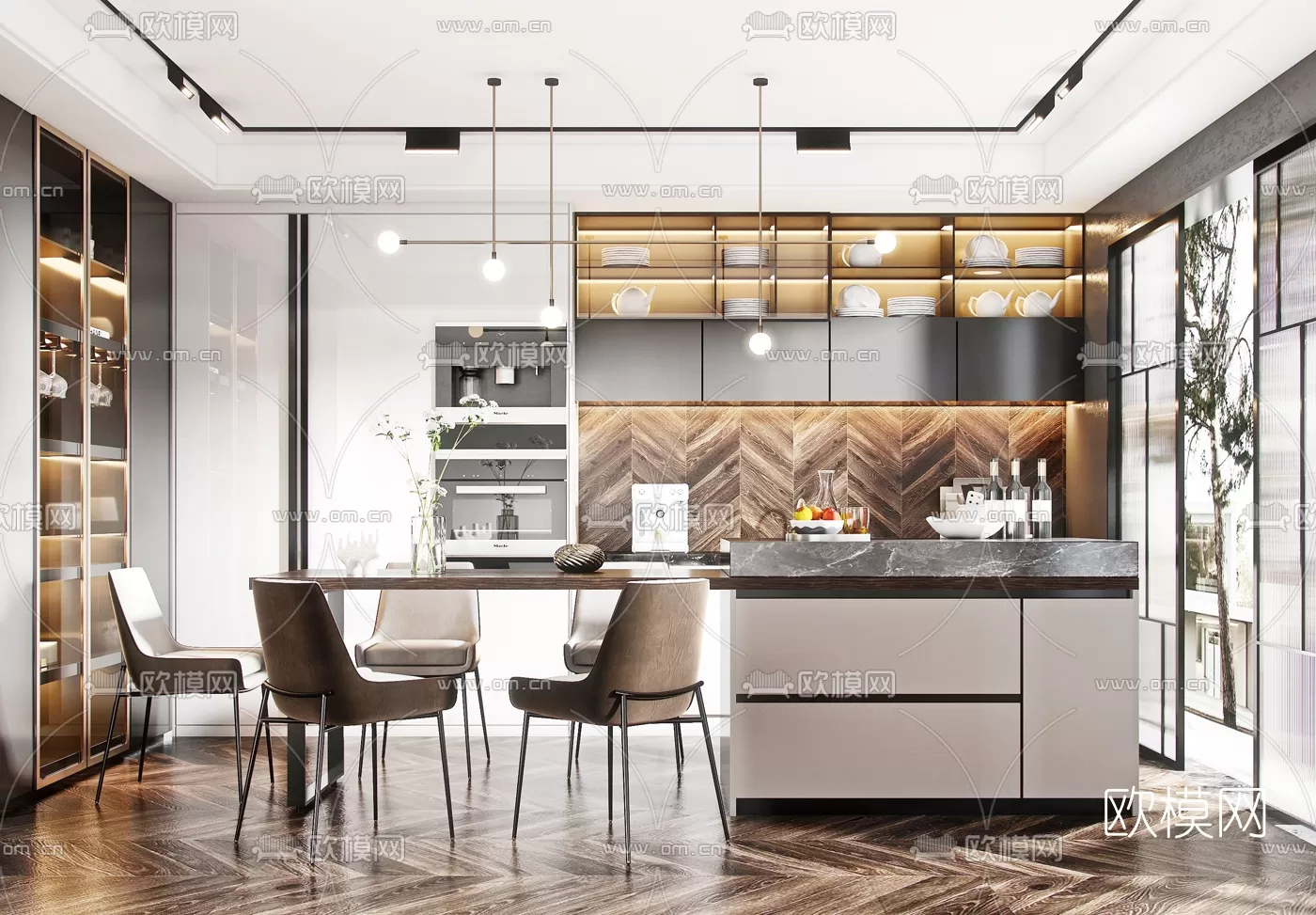 Kitchen 3D Scenes – 1067