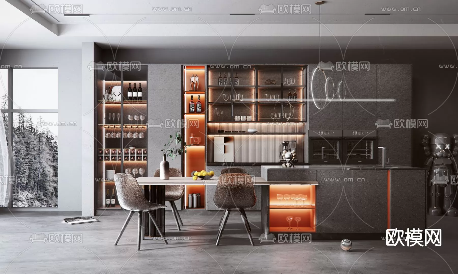 Kitchen 3D Scenes – 1069