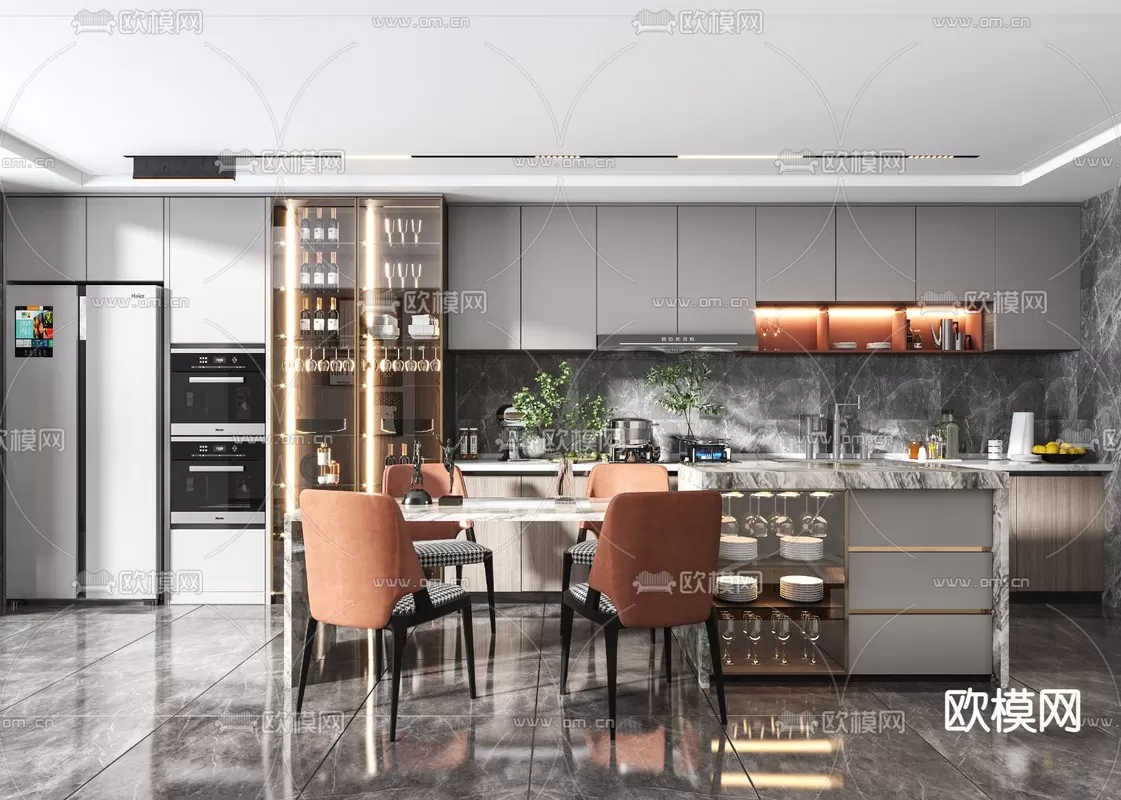 Kitchen 3D Scenes – 1074