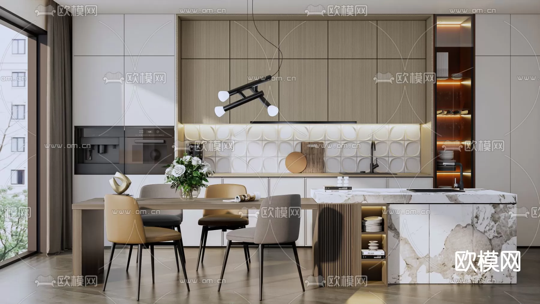 Kitchen 3D Scenes – 1076