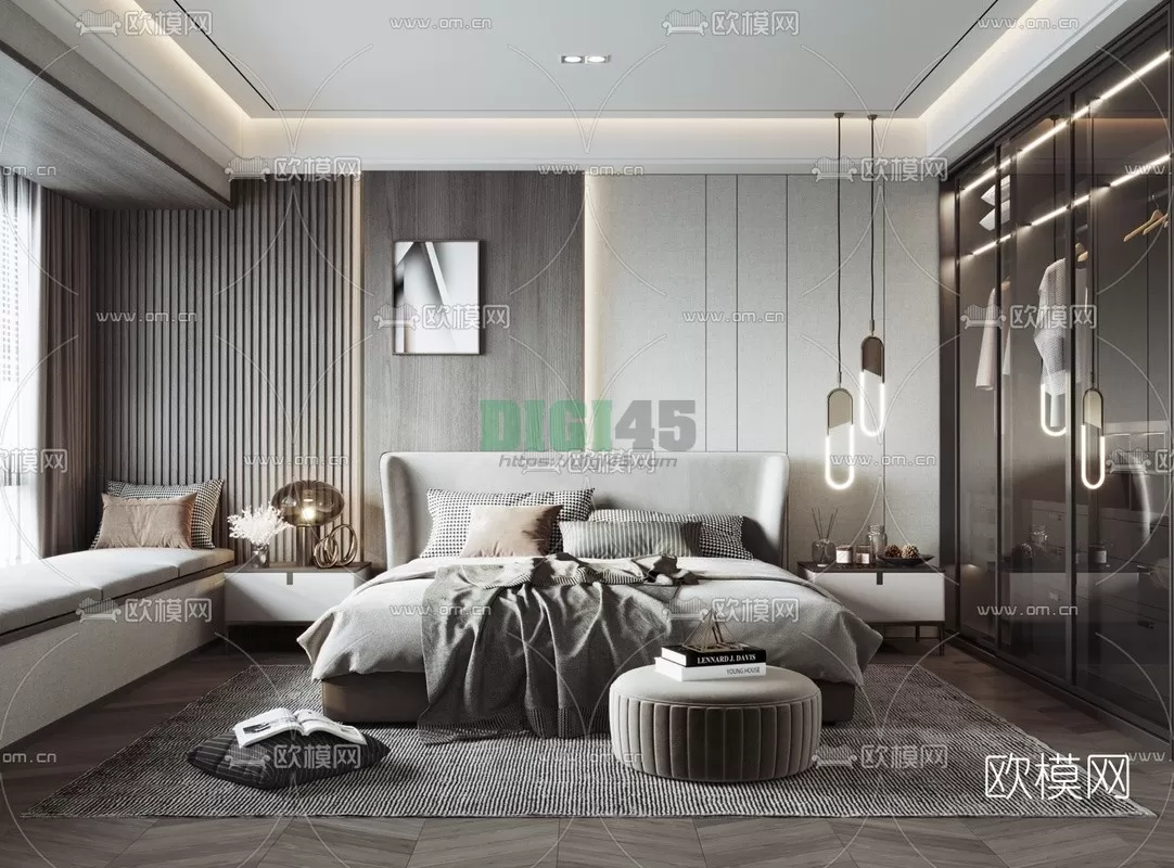 Bedroom 3D Scenes – 1085 Bedroom 3D Scenes – 1085