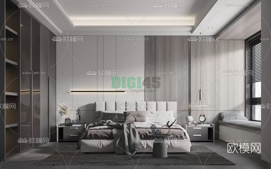 Bedroom 3D Scenes – 1086 Bedroom 3D Scenes – 1086