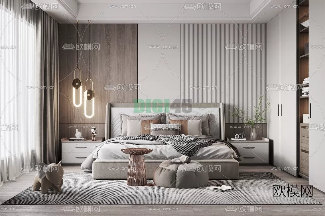 Bedroom 3D Scenes – 1090 Bedroom 3D Scenes – 1090