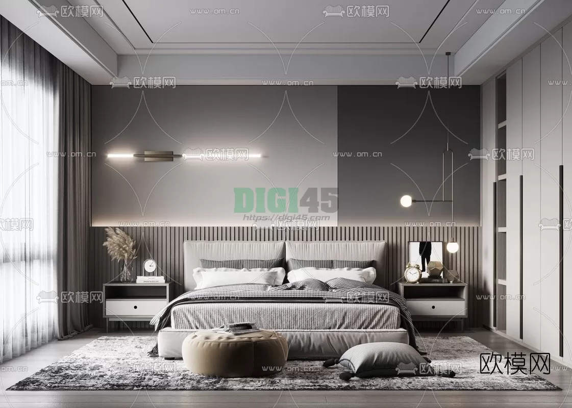 Bedroom 3D Scenes – 1092 Bedroom 3D Scenes – 1092