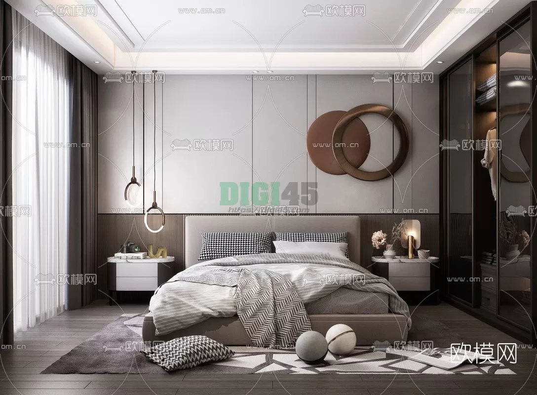 Bedroom 3D Scenes – 1098 Bedroom 3D Scenes – 1098