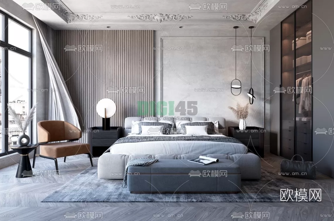 Bedroom 3D Scenes – 1104 Bedroom 3D Scenes – 1104
