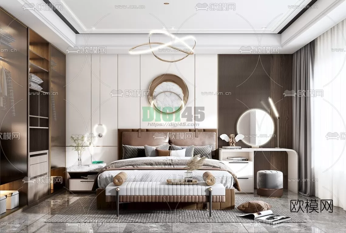 Bedroom 3D Scenes – 1105 Bedroom 3D Scenes – 1105