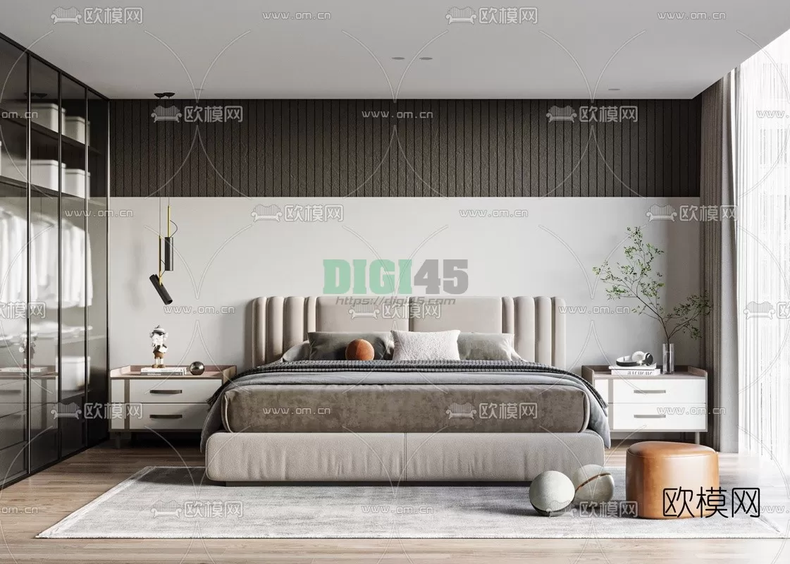 Bedroom 3D Scenes – 1107 Bedroom 3D Scenes – 1107
